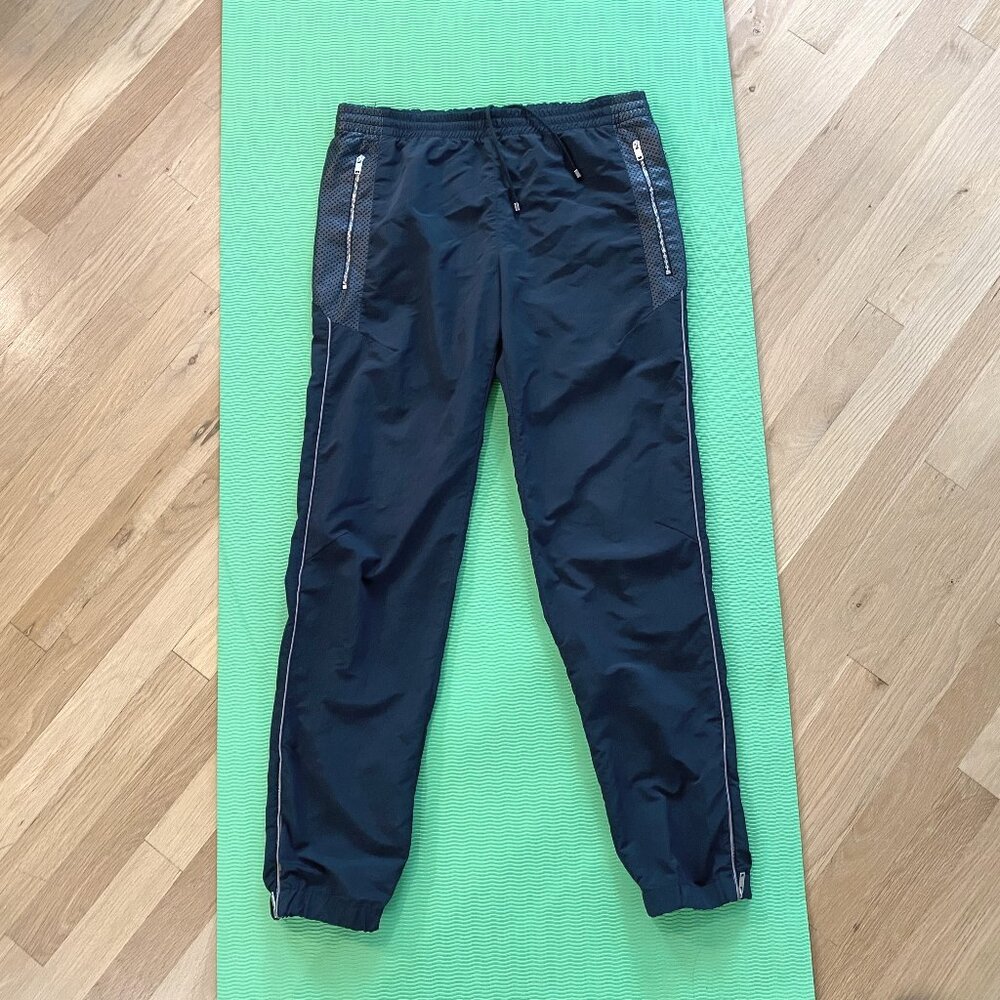 Tim Coppens Luxe Joggers Pants Small S Nylon Leather Panels USA